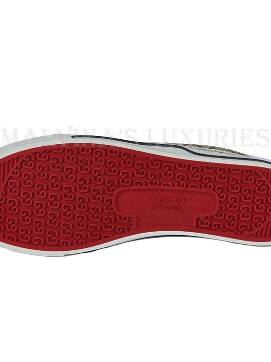 GUCCI SNEAKERS MENS TENNIS 1977 SLIP ON SHOES GG SUPREME LOGO sz 11.5 12 US main image 7